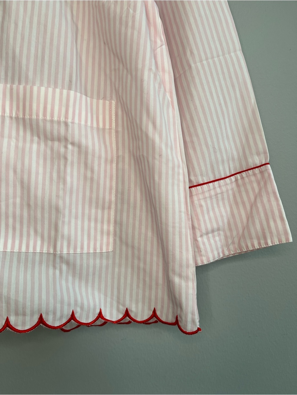 LAKE x Atlantic Pacific Lottie Cotton Pajama Set Size Medium Primrose Stripe - Picture 4 of 11